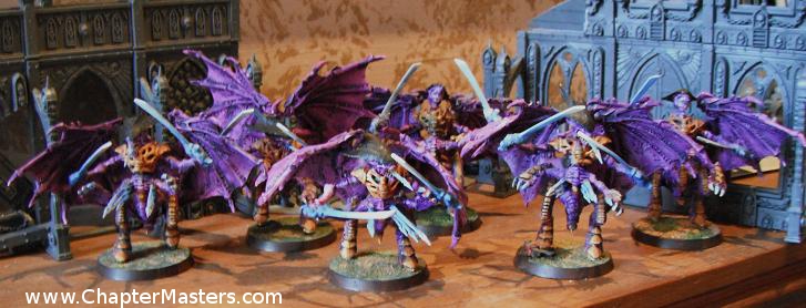 Shrikes, Tyranid Shrikes, Winged Tyranid warriors, old Tyranid warriors, Tyranid attack, advanced space crusade, tyranid fast attack, chaptermasters.com